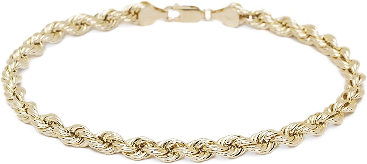 Detalle de PRINS JEWELS Bracciale in oro giallo 750 (18 ct) – 19 cm / 21 cm, spessore 3,80 mm