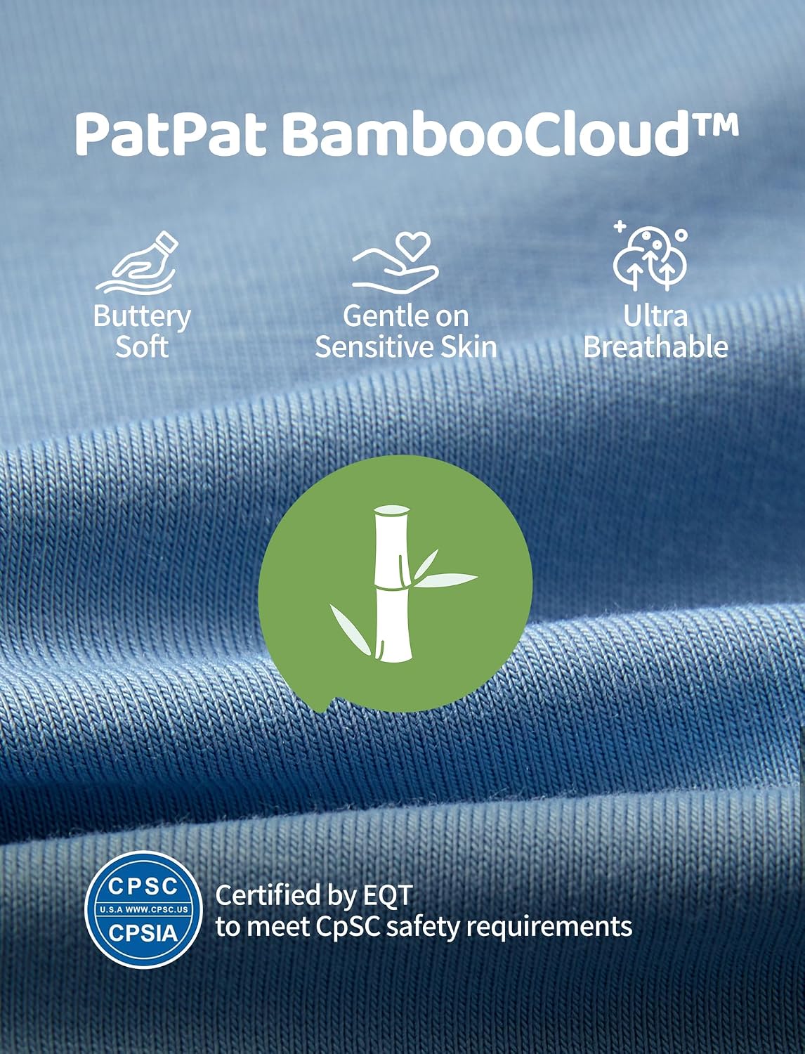Detalle de PATPAT Baby Footies, Bamboo Viscose