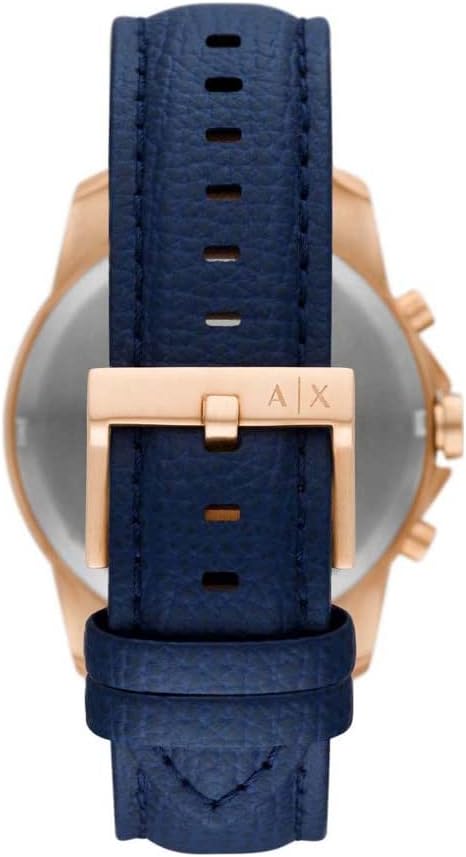 Thumbnail 1 de Armani Exchange Montre pour Homme – cadran bleu, cuir bleu