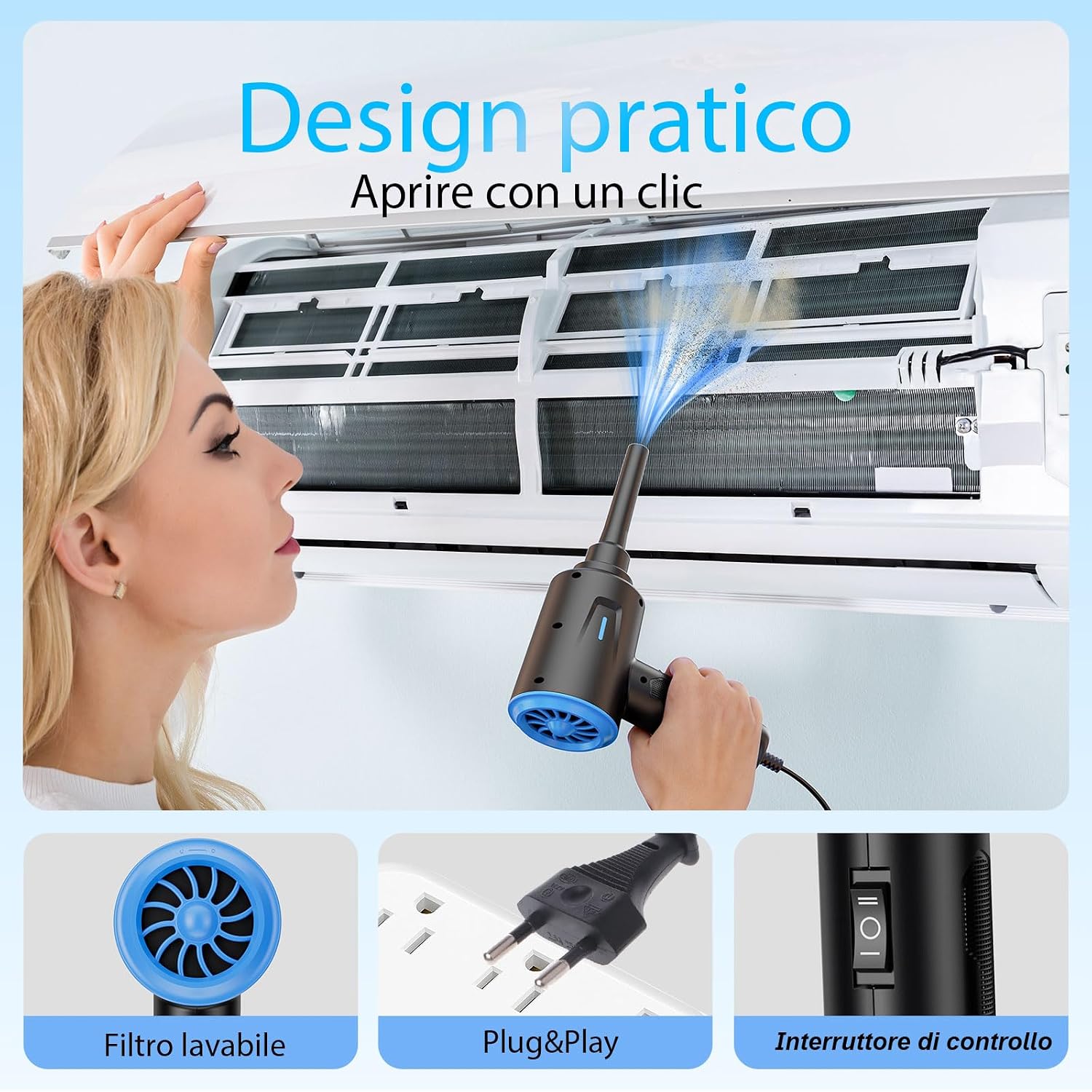 Detalle 2 de Soffiatore ad Aria Compressa 5,74 oz per pulizia PC