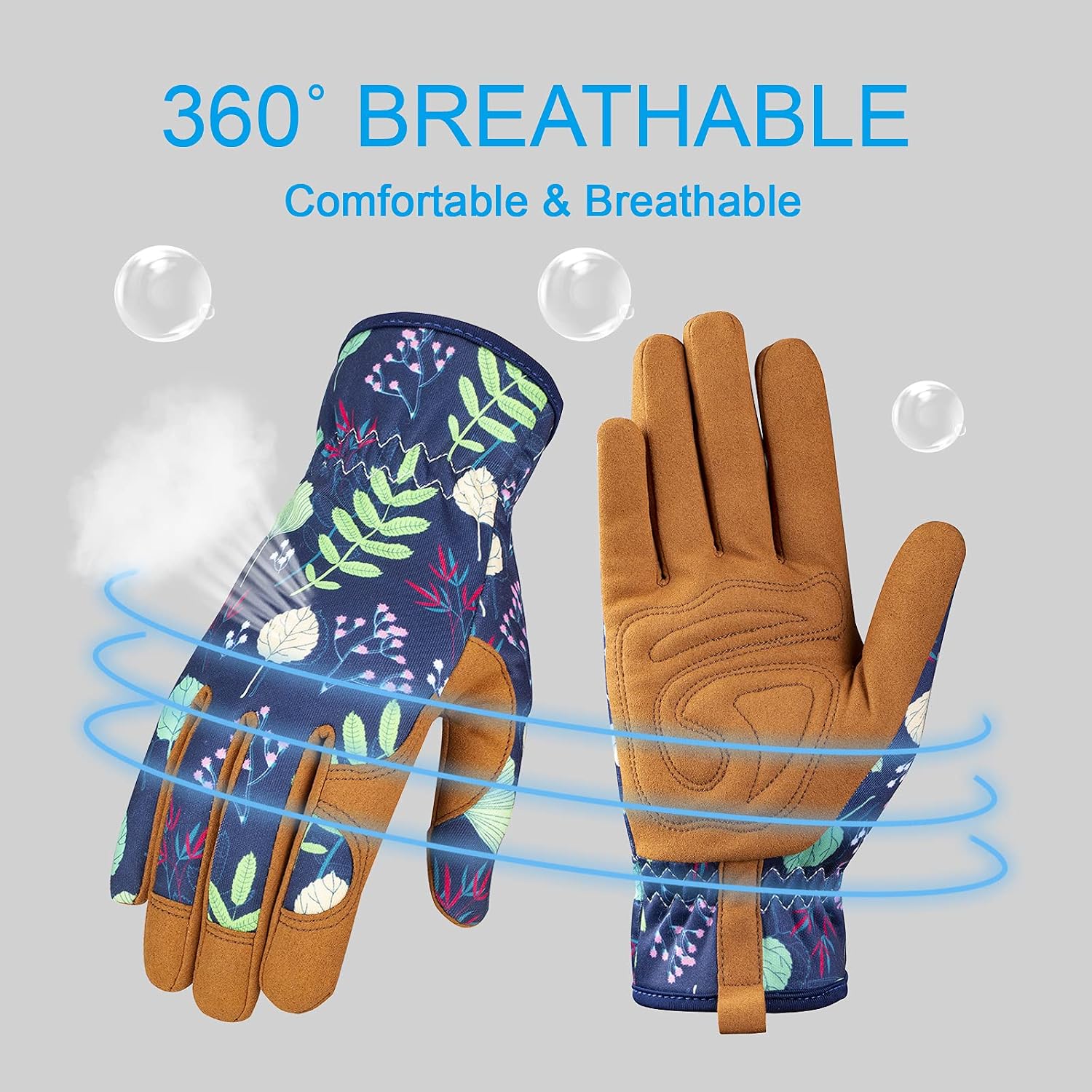 Thumbnail 2 de Bamllum Gardening Gloves with Padded Palms and Breathable Back
