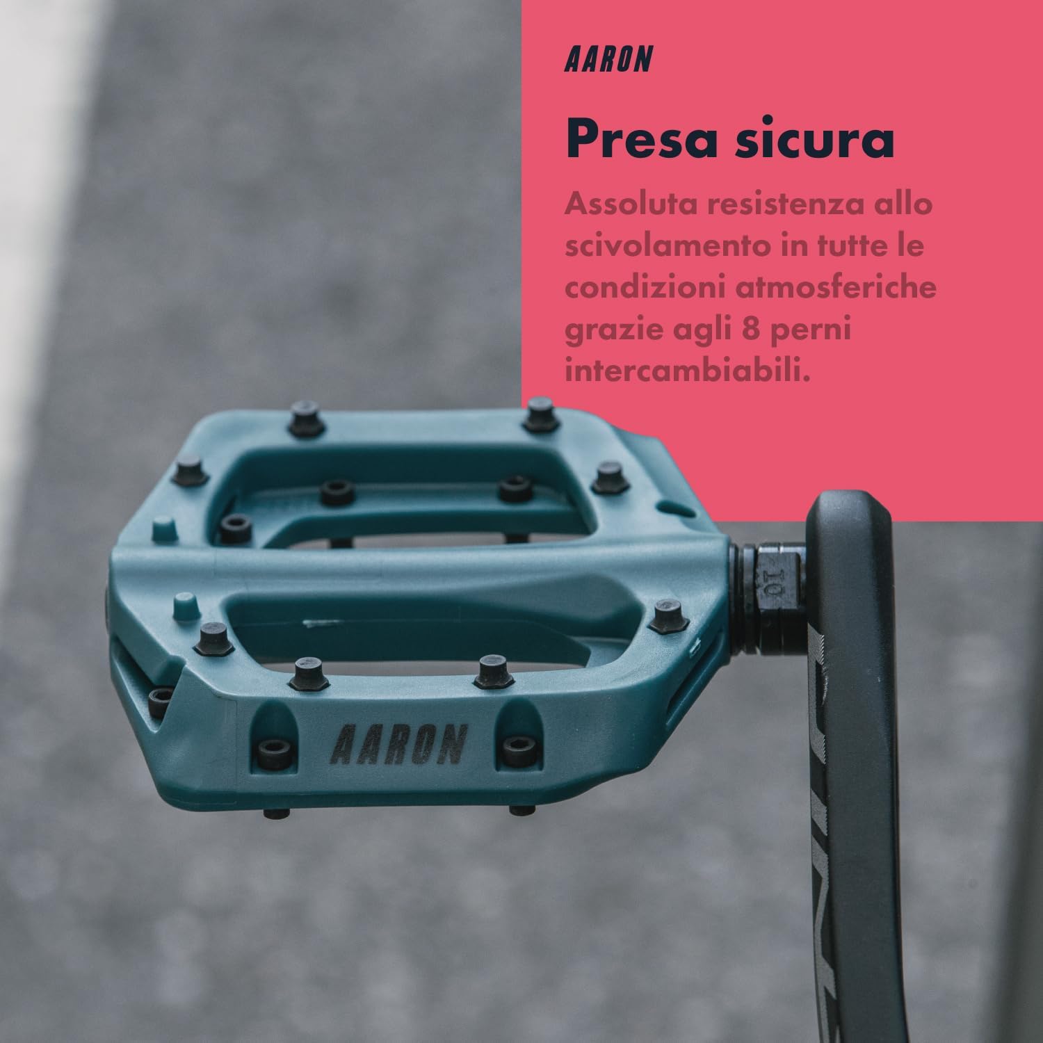 Thumbnail 4 de AARON Dirt MTB Pedali in fibra di nylon ultraleggeri con cuscinetto sigillato: leggerezza, grip e versatilità per dirt e e-bike