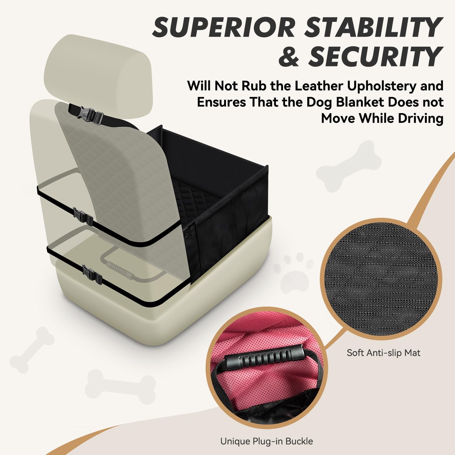 Thumbnail 5 de Looxmeer Hunde Autositz Extra Stabiler 600D