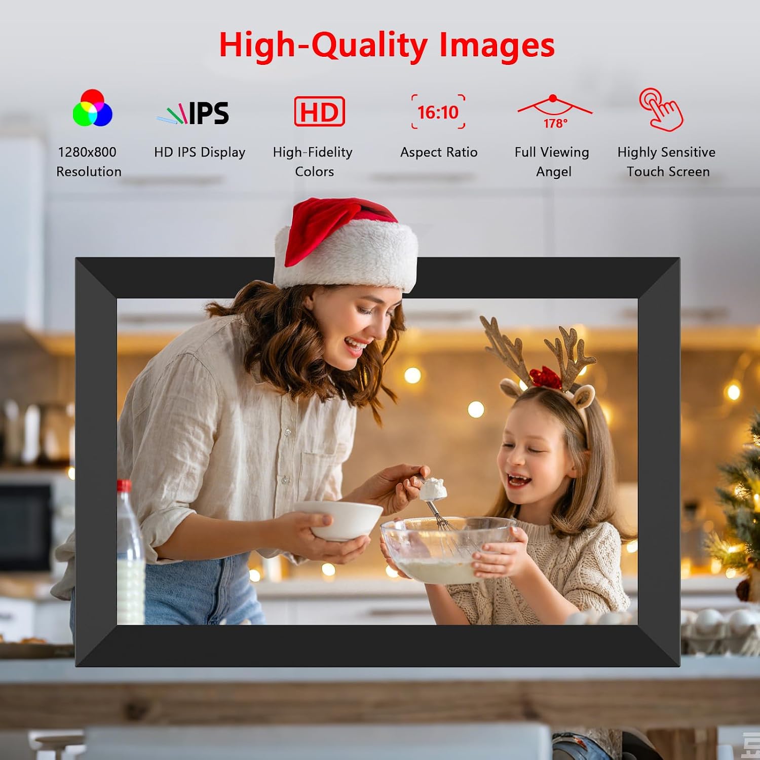 Detalle de Frameo WiFi Digital Photo Frame, 10.1-Inch