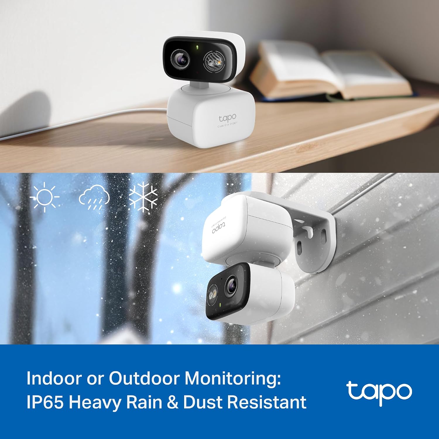 Thumbnail 1 de TP-Link Tapo C216 2K Pan/Tilt Indoor/Outdoor Security Camera (2-Pack)