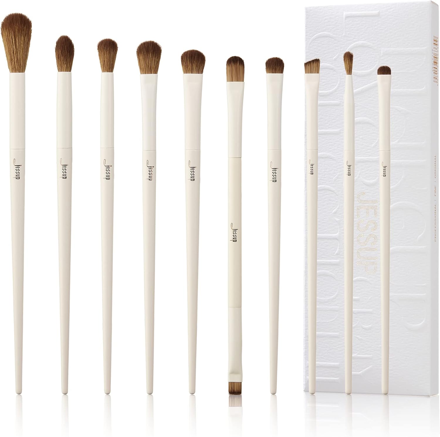 Detalle de Jessup kit pinceaux yeux vegan 10 pièces