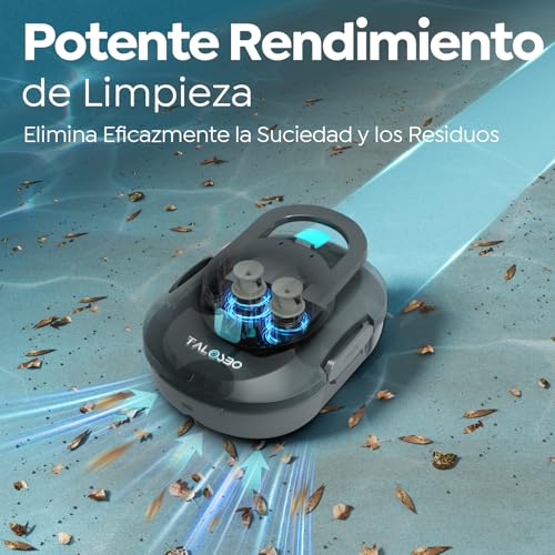 Detalle 2 de TALOSBO S1PRO (2026 Upgrade) Robot Piscina: limpieza sin cables, 120 minutos y 100 m²