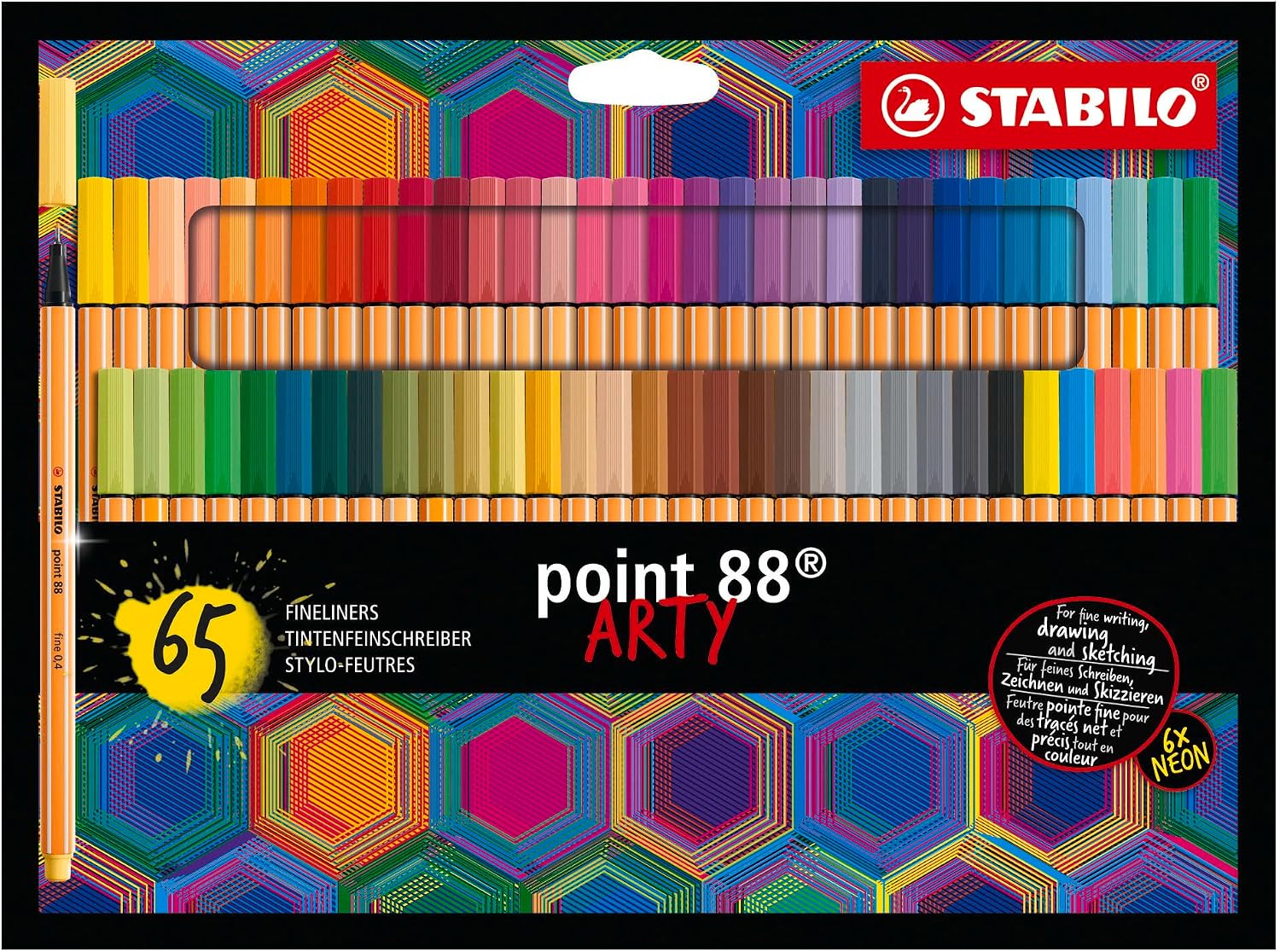 Imagen de Stabilo point 88 ARTY - Fineliner 0,4 mm in astuccio da 65 colori assortiti en OfertitasTOP