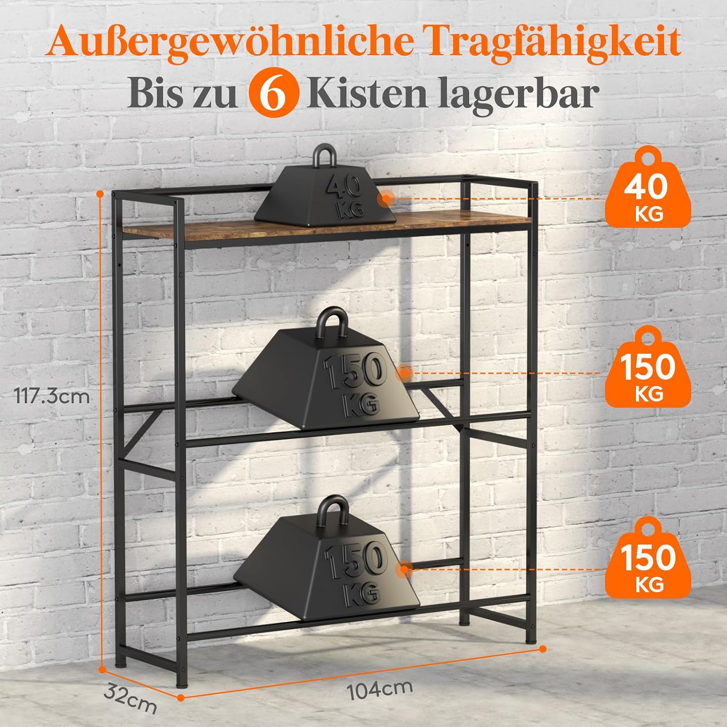 Detalle 2 de Lifewit Getränkekistenregal 6 Kisten
