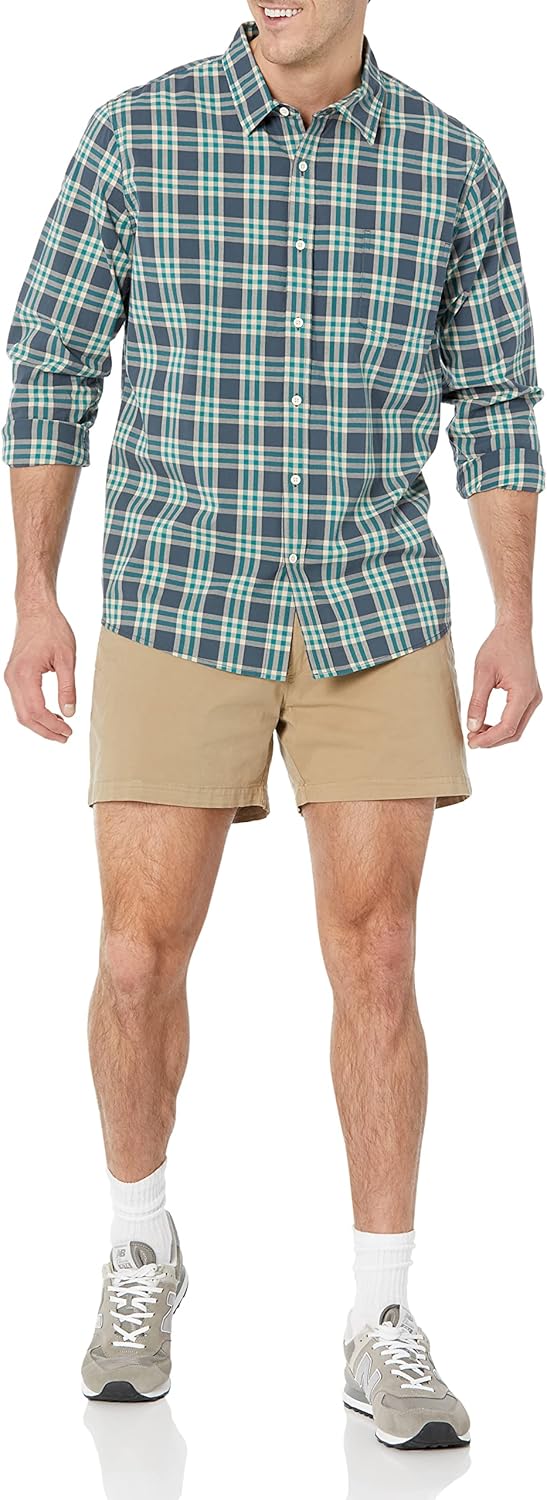 Thumbnail 3 de Amazon Essentials Men's Slim-Fit 5" Flat-Front Comfort Stretch Chino Shorts
