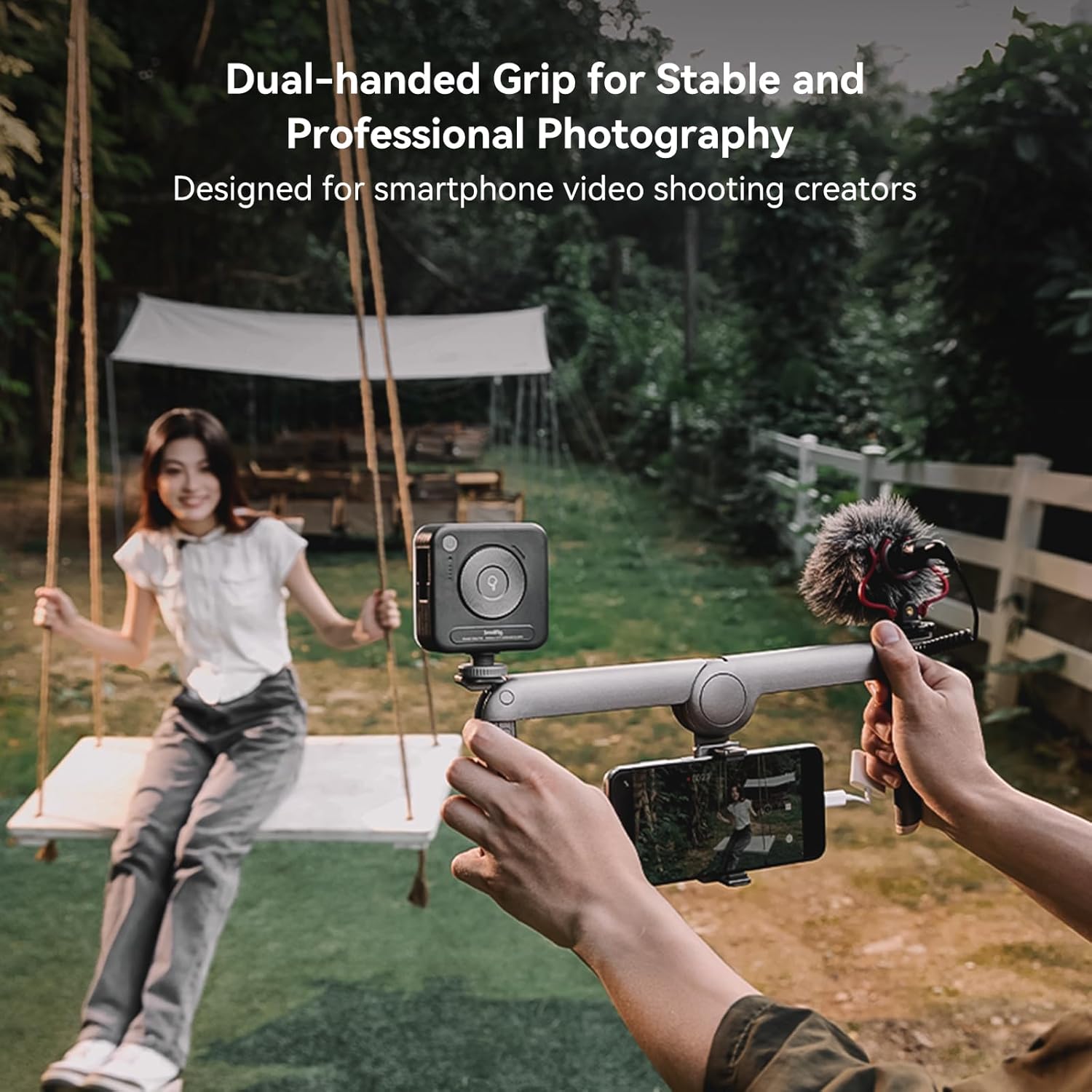 Thumbnail 2 de SMALLRIG Cage de téléphone universelle pliable 4047 pour vlogging, iPhone, Samsung et Android