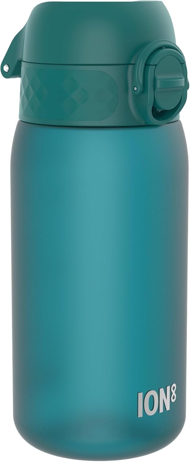 Detalle de Ion8 Kids Water Bottle 350 ml – Leak Proof, Easy Open Flip Lid & Carbon Neutral