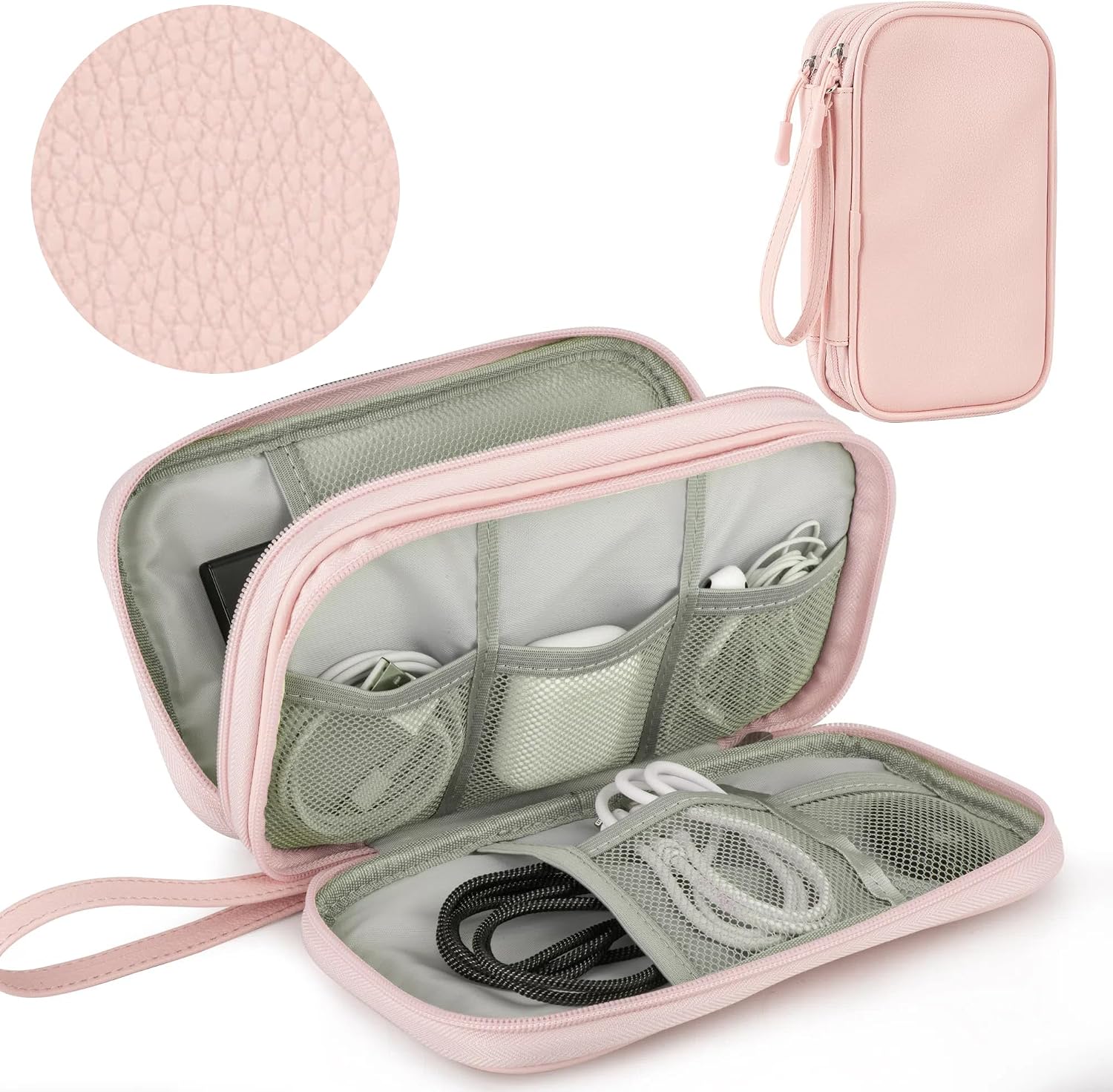 Thumbnail 1 de Arae PU Leather Travel Electronic Organizer 8.3"