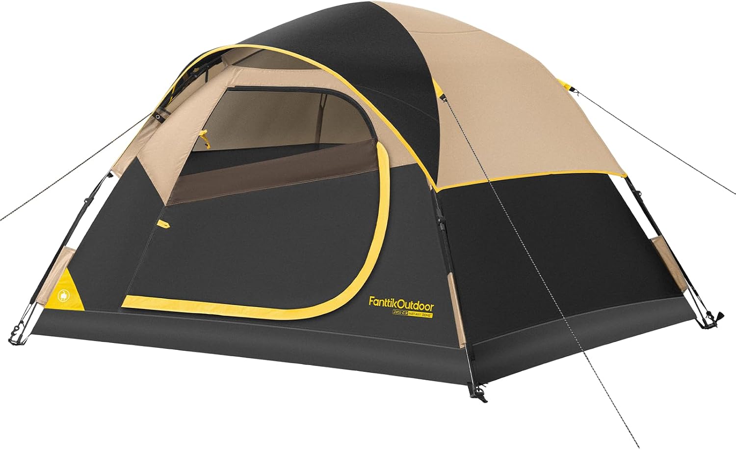 Detalle de FanttikOutdoor Zeta C2/3/4 Camping Tent: Instant Setup, All-Weather Shelter for 2–4