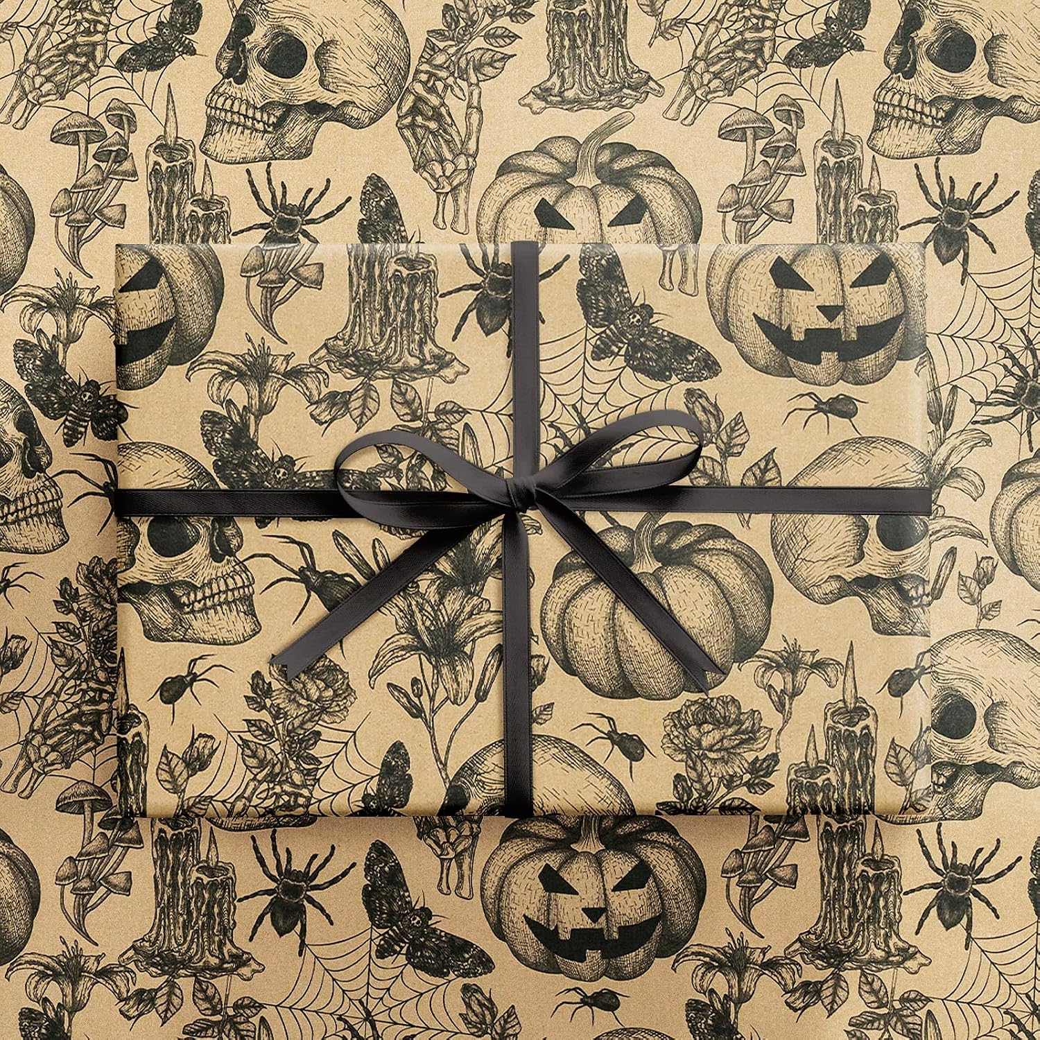 Detalle de RUSPEPA Kraft Wrapping Paper, Mini Roll