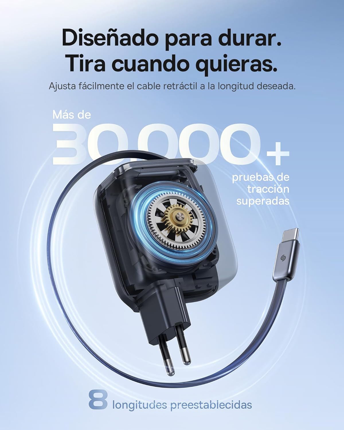 Thumbnail 6 de Baseus Enercore 67W USB-C Charger ⚡ con Cable Retráctil