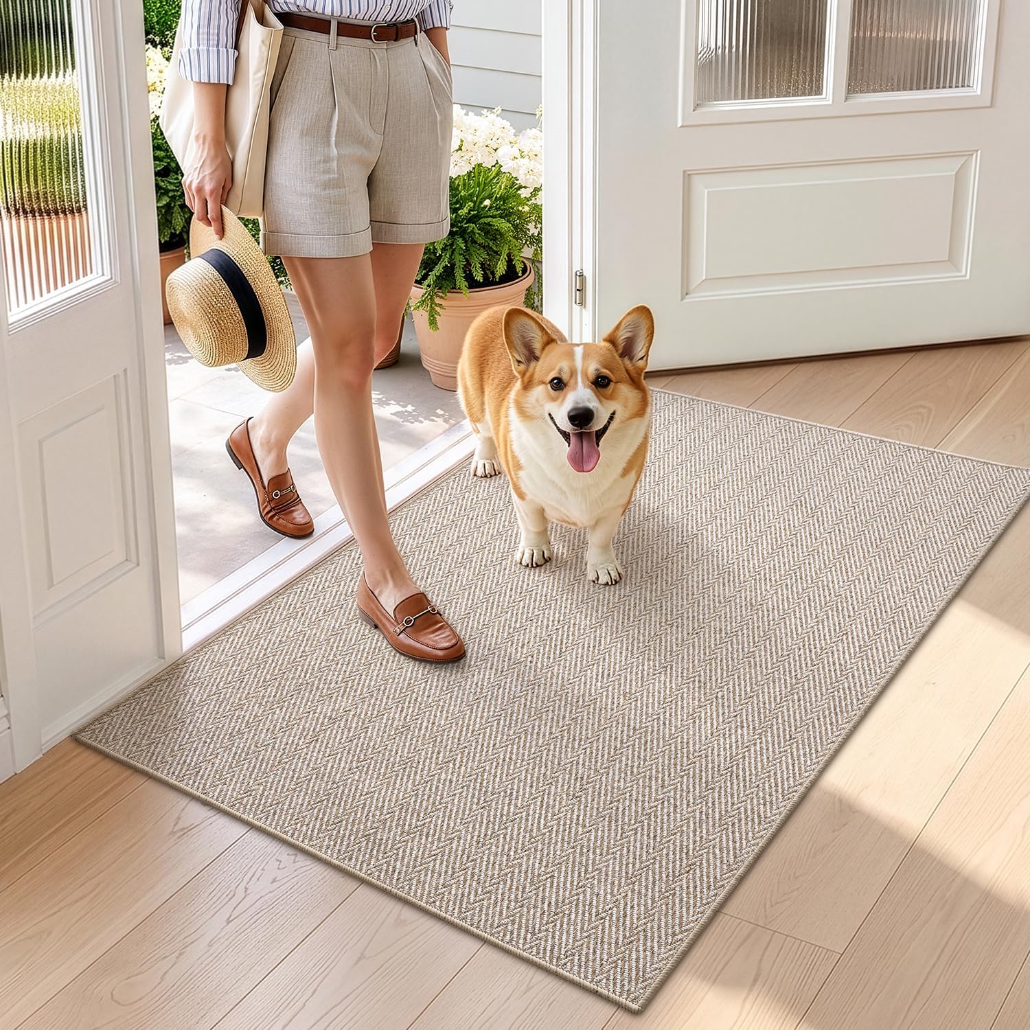 Detalle de LUMI Ultra Thin Indoor Door Mat 32x48