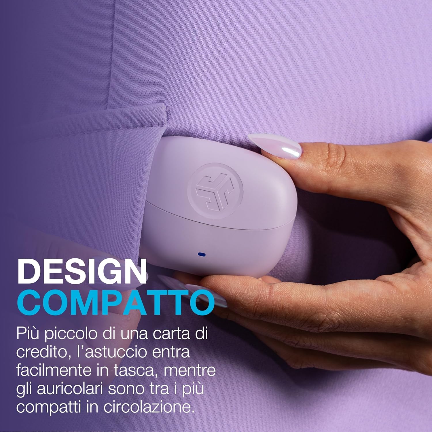 Thumbnail 6 de JLab Go Pods ANC: Auricolari Bluetooth con ANC ibrida, 26h di autonomia e IP55 (Lilla)