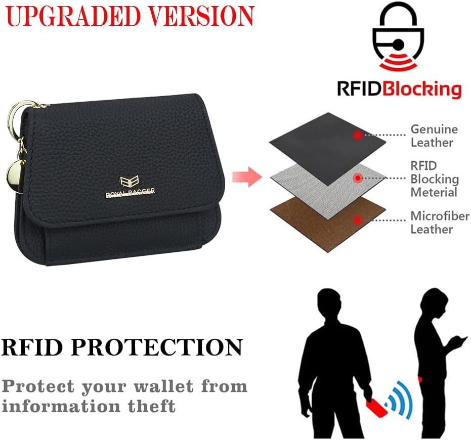 Thumbnail 1 de Royal Bagger 2443 Königsblau – kurze Multi-Card Geldbörse aus echtem Leder mit RFID-Blockierung