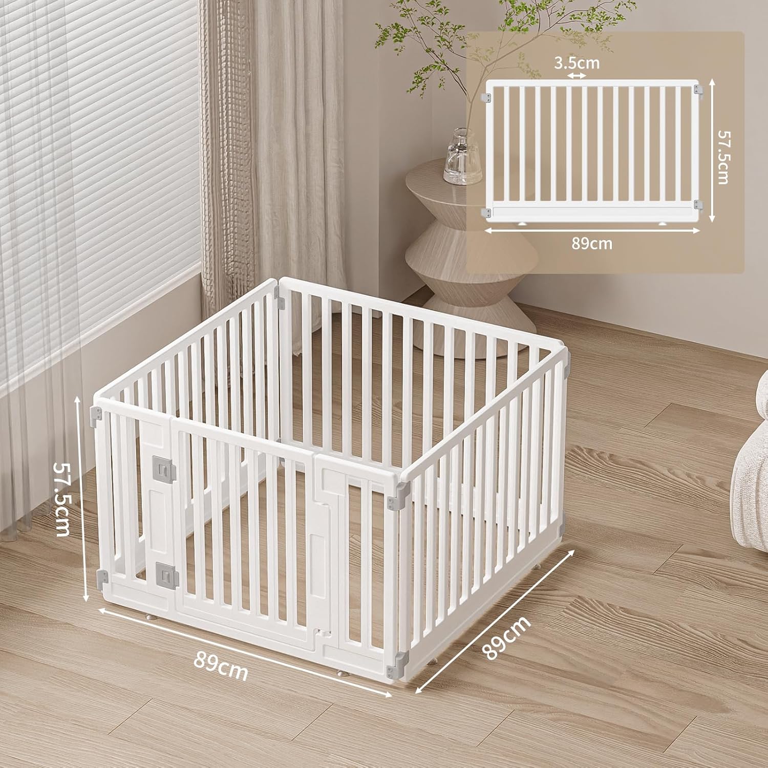 Thumbnail 5 de Welpenlaufstall mit Tür 89 x 89