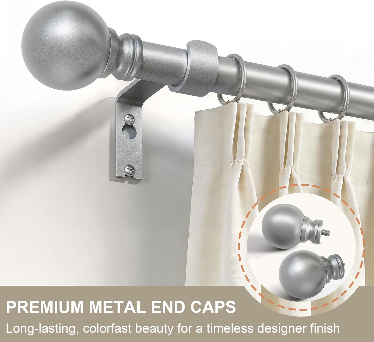 Detalle de Immiehh Curtain Rod, 1-Inch Diameter