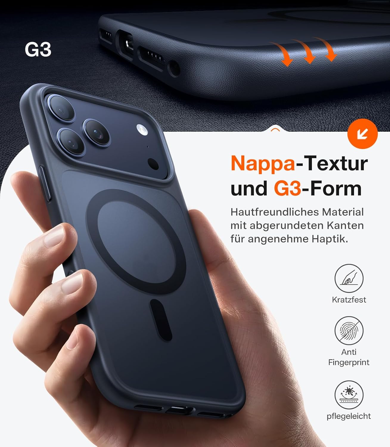 Thumbnail 5 de TORRAS Guardian-Mag Case für iPhone 17 Pro – MagSafe, Militärschutz & 360°-Schutz