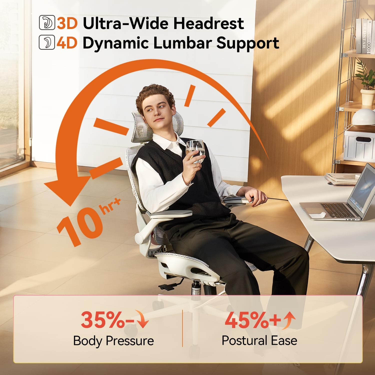 Detalle de SIHOO Ergonomic Office Chair B100 PRO
