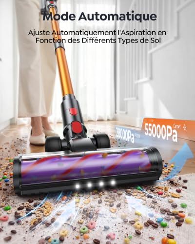 Thumbnail 3 de Fieety U11 aspirateur balai sans fil 650 W, 55 kPa, bac 1,8 L