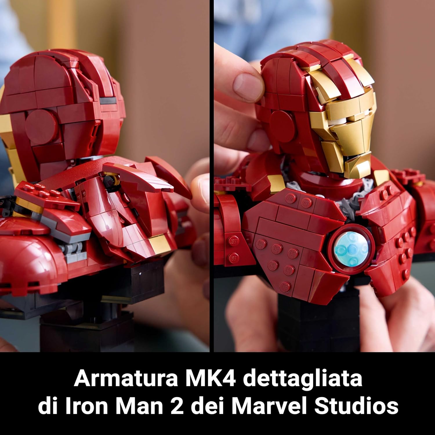 Thumbnail 6 de LEGO Marvel Busto di Iron Man MK4 (76327): display piece per collezionisti e fan
