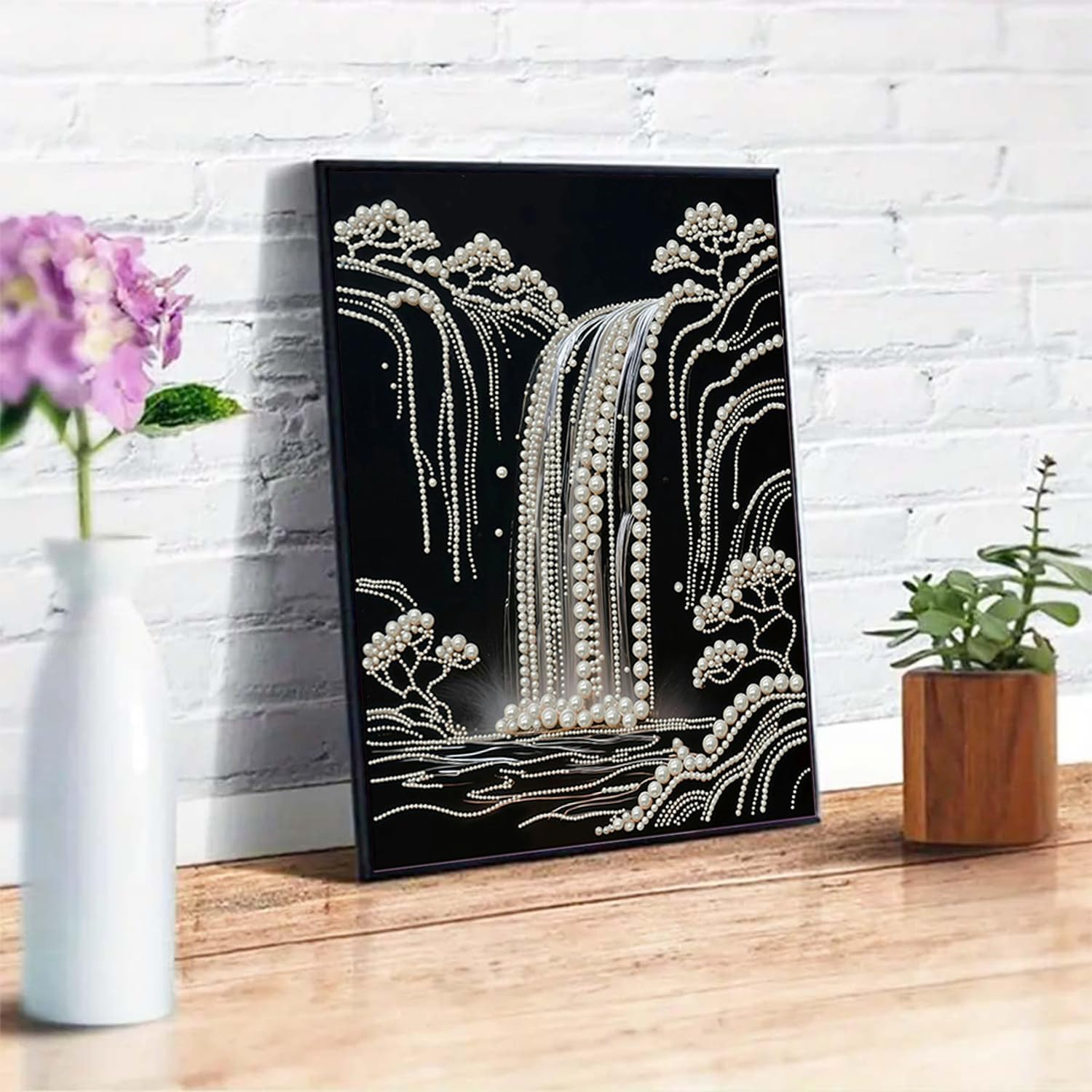 Detalle 1 de Pearl Diamond Painting Kit, 12 x 16 in