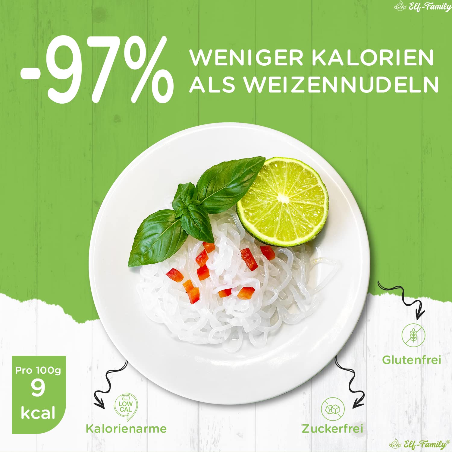 Detalle 1 de Elf-Family Konjak Nudeln 270 g 🍜