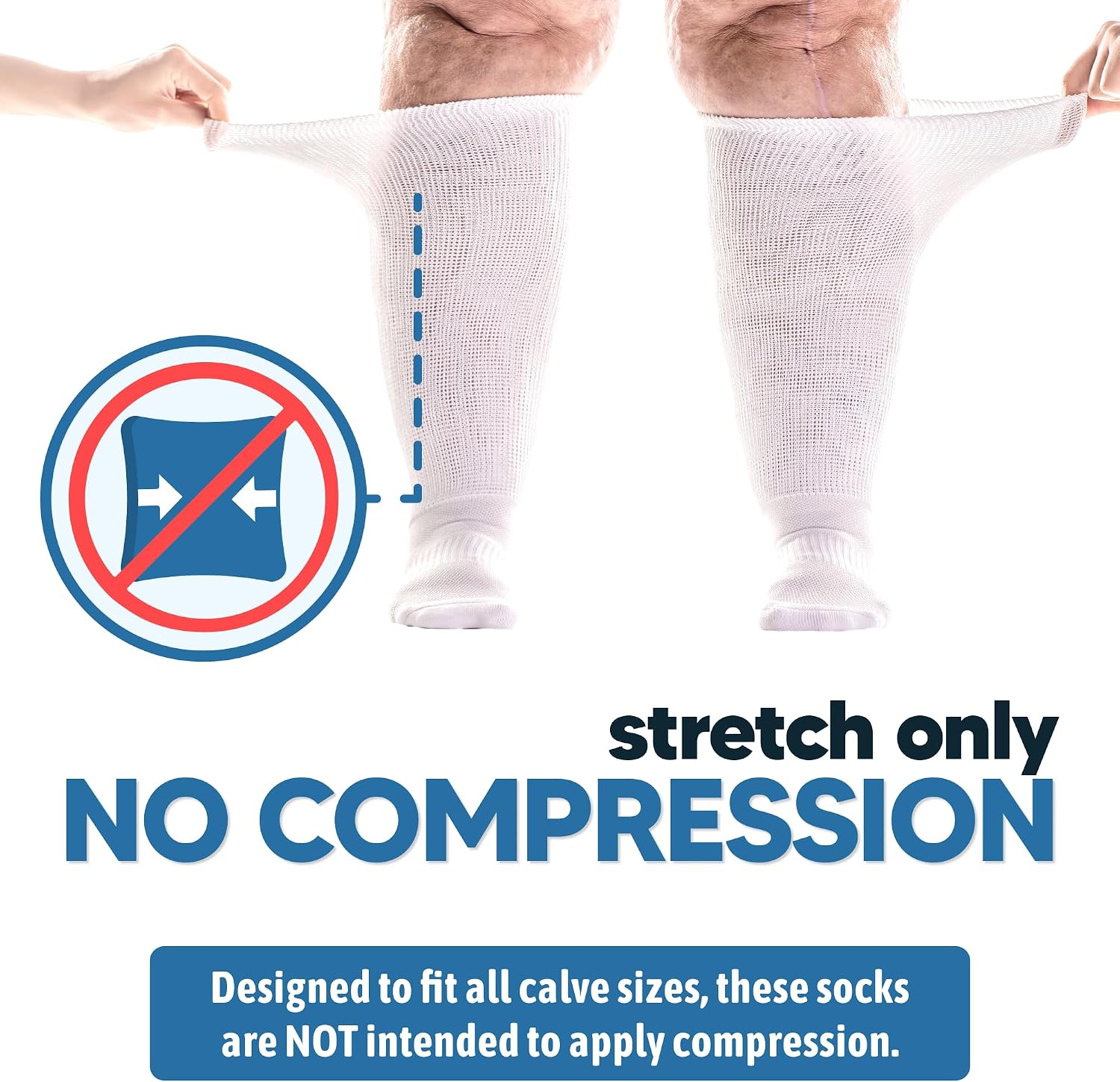 Detalle 2 de Viasox EasyStretch™ Diabetic Socks for Men & Women, Loose Fit
