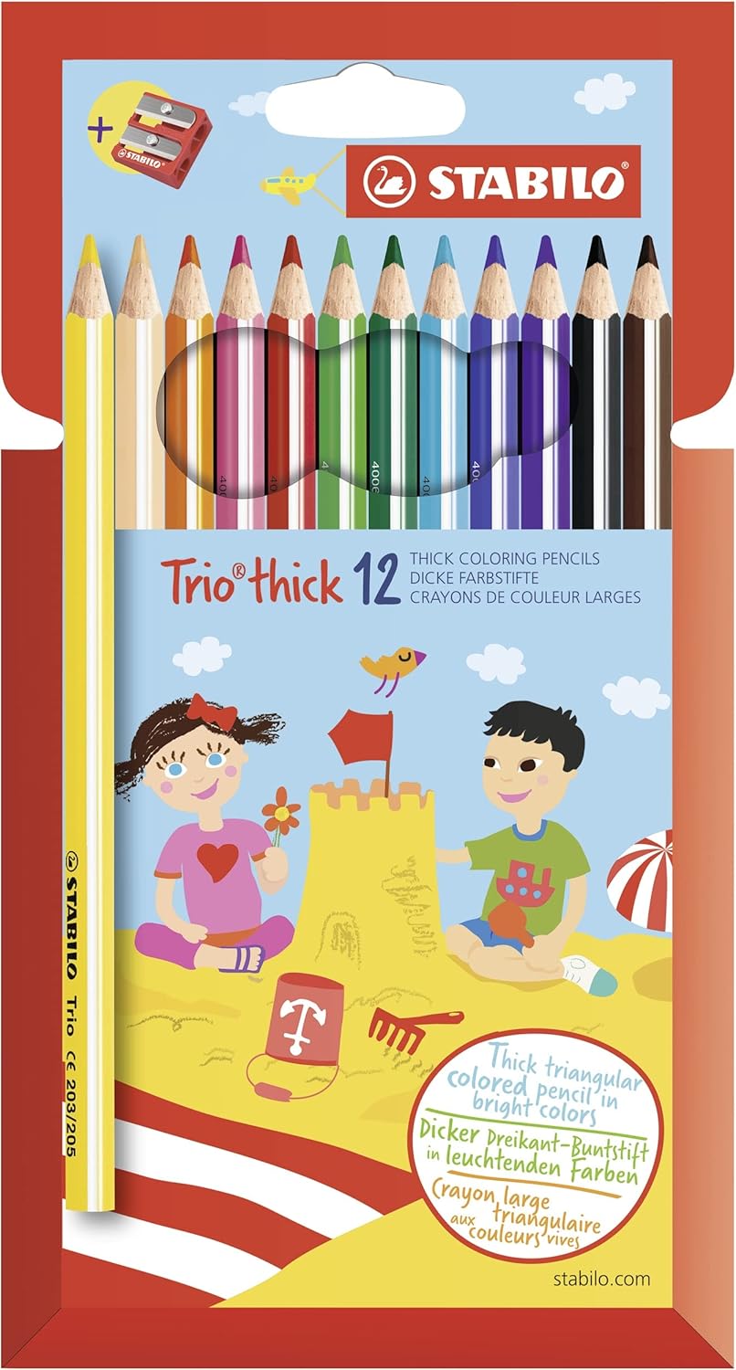 Detalle 2 de STABILO Dreikant-Buntstift Trio dick – 18er Pack