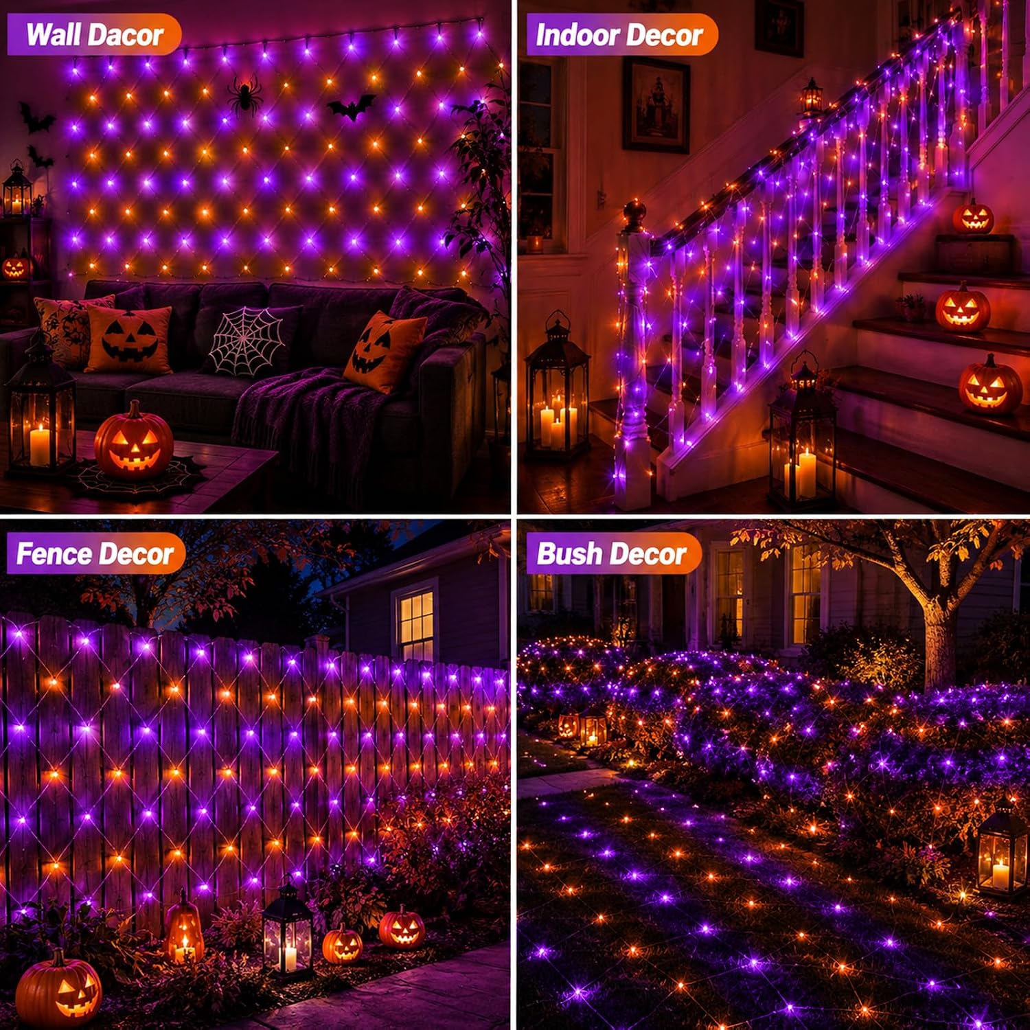 Detalle de Halloween Net Lights, 200 LEDs