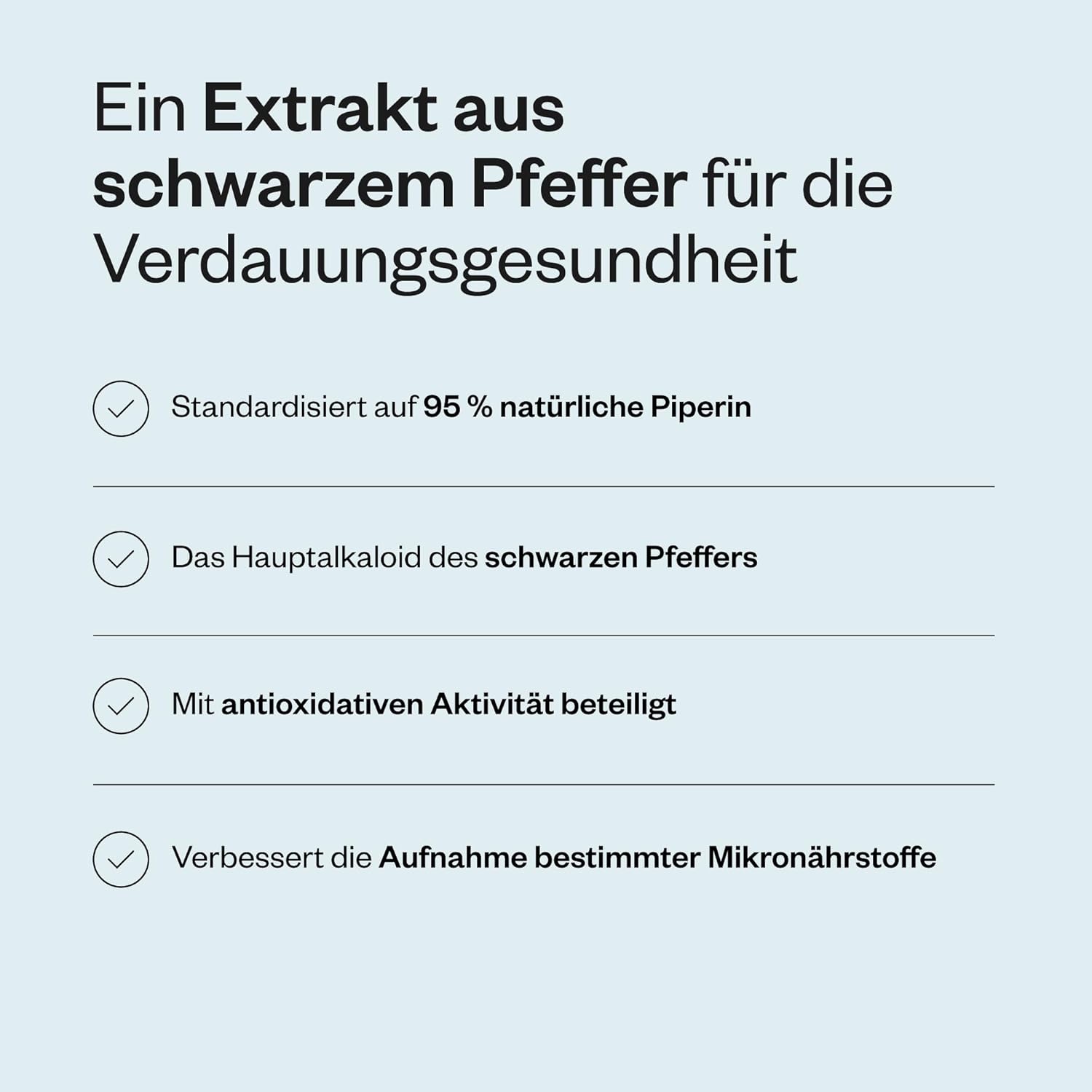 Thumbnail 3 de Bioperine Schwarzer Pfeffer Extrakt (Piper nigrum) standardisiert auf 95 % Piperin – vegan