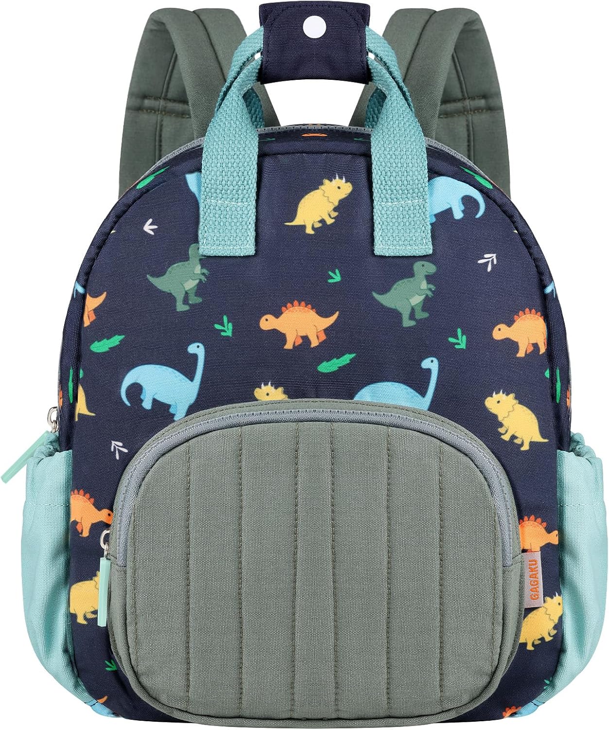 GAGAKU Toddler Backpack for Boys — Blue Dinosaur Mini Nursery Backpack for Ages 2–4