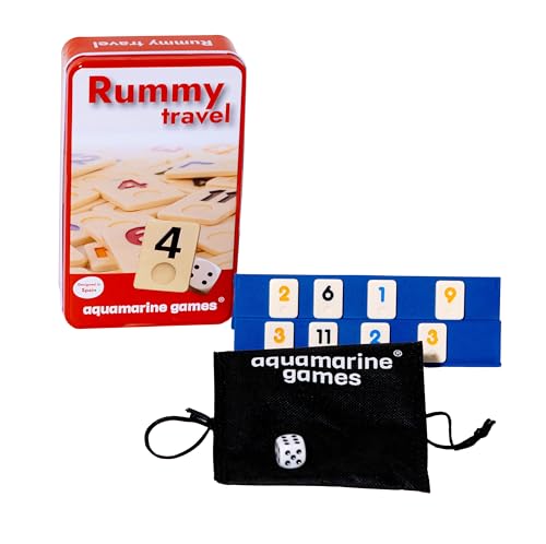 Thumbnail 5 de Aquamarine Games Travel Rummy 106 fichas 🎲