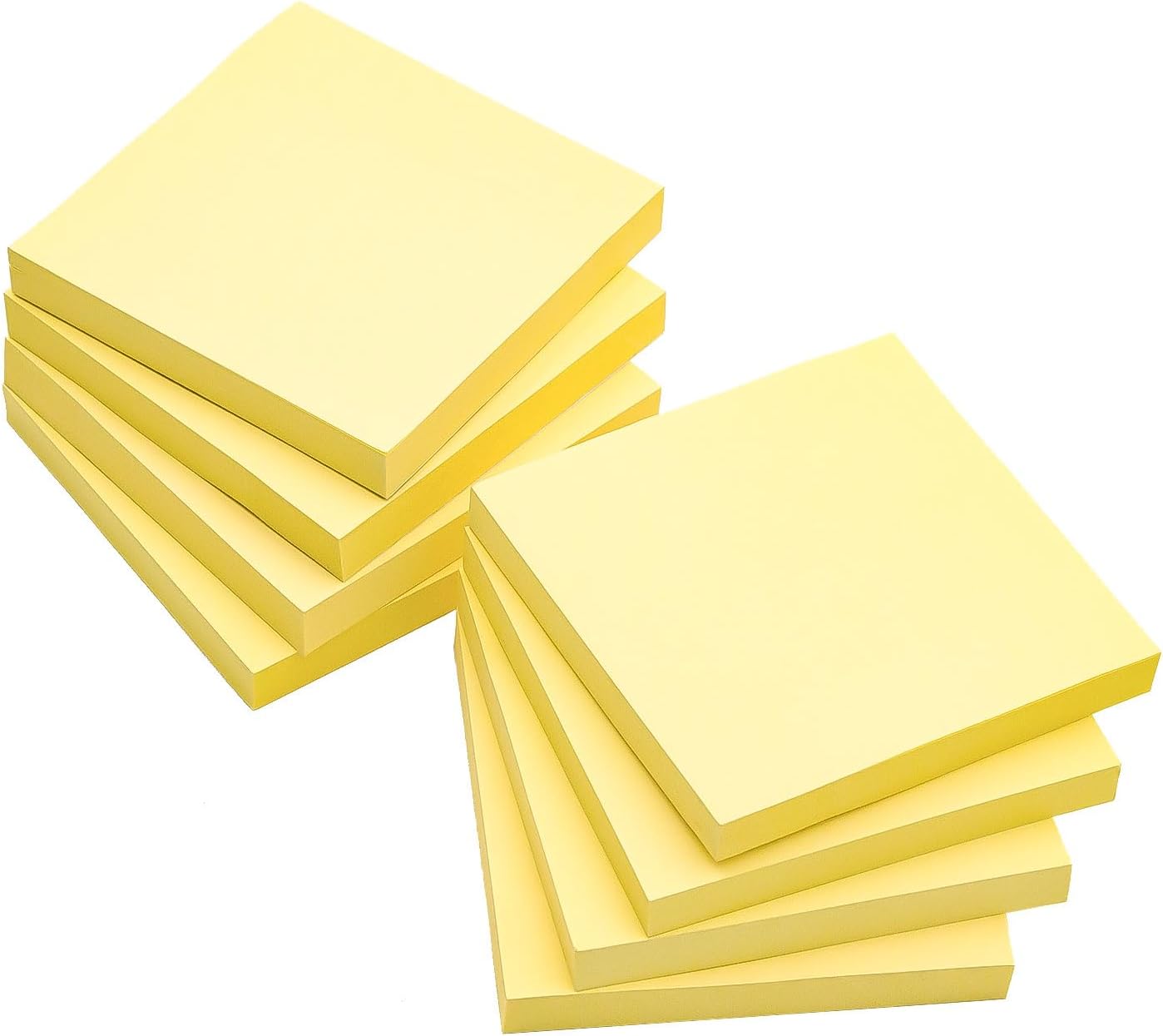 AiTodos TA - 800 foglietti adesivi 76 x 76 mm giallo, riutilizzabili e facili da scrivere