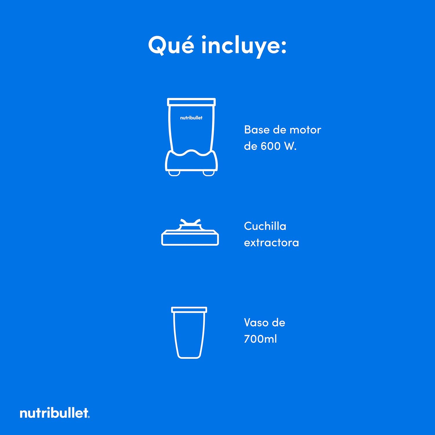 Thumbnail 7 de NutriBullet Original 600W, Batidora Personal y Multifuncción🧃
