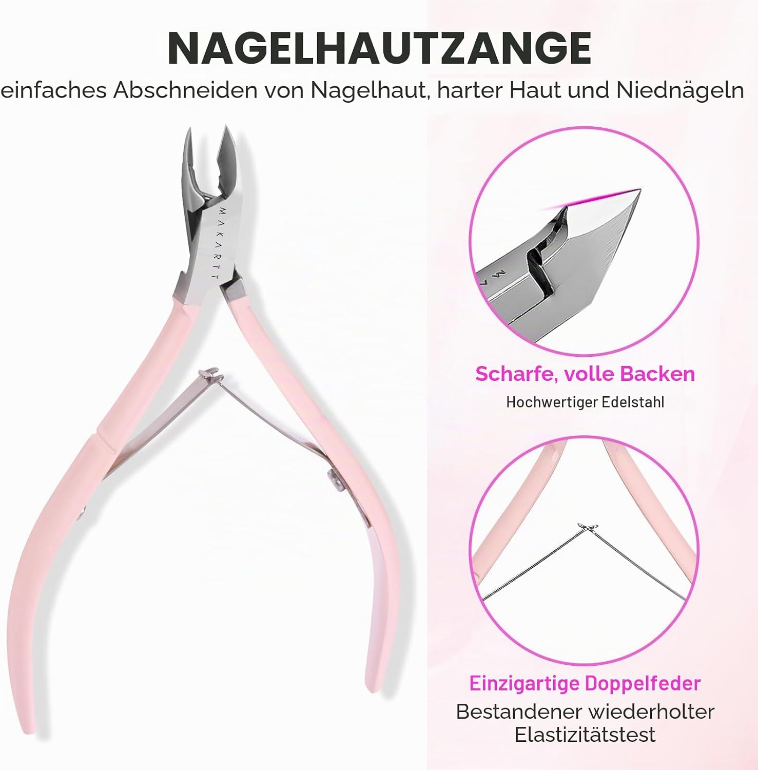 Thumbnail 2 de Makartt Nagelhautschere Set 3-teilig