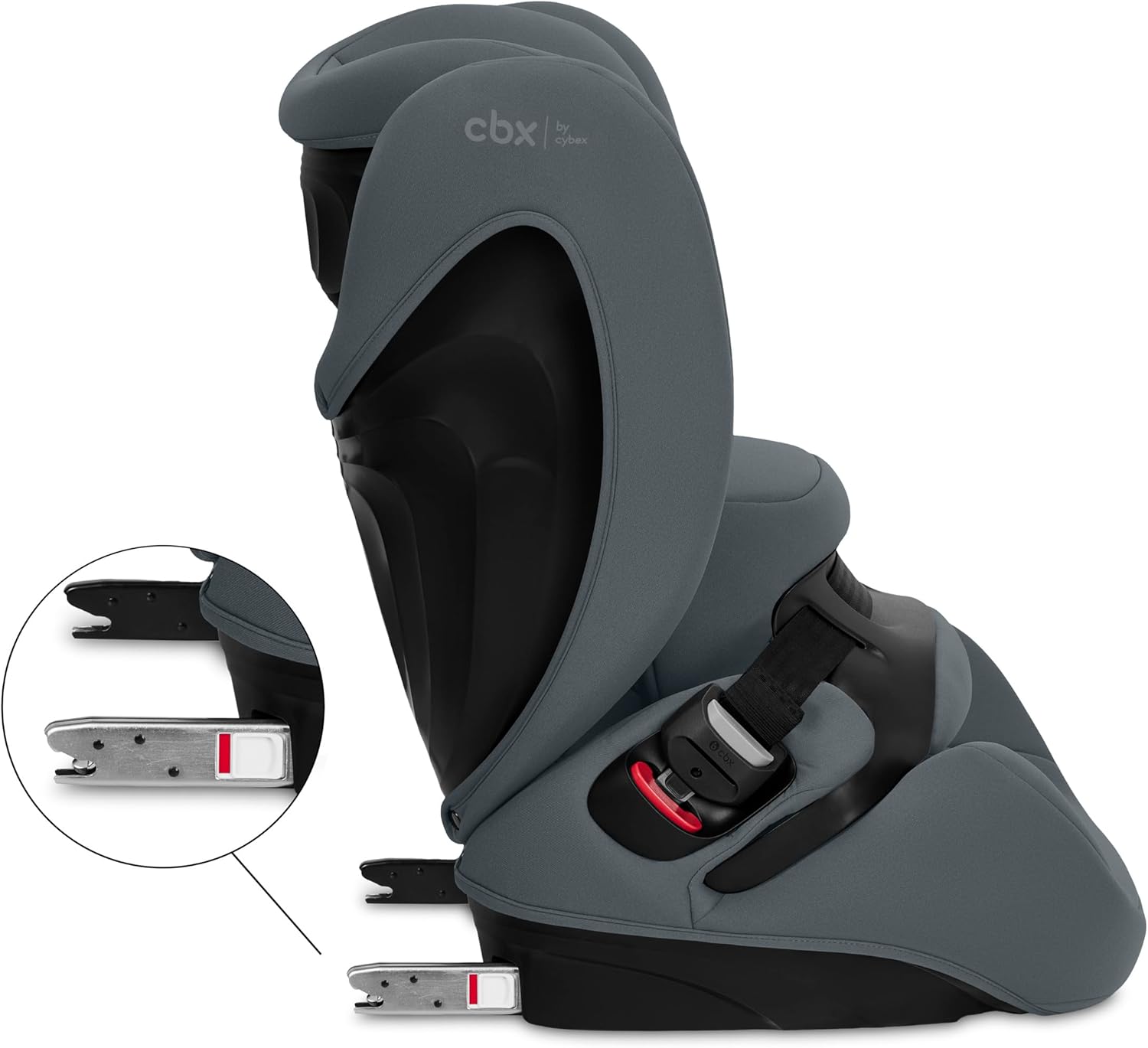 Detalle de CBX by Cybex Pallas B i-Size Grey-grey PU1: seggiolino 2 in 1 per crescita sicura