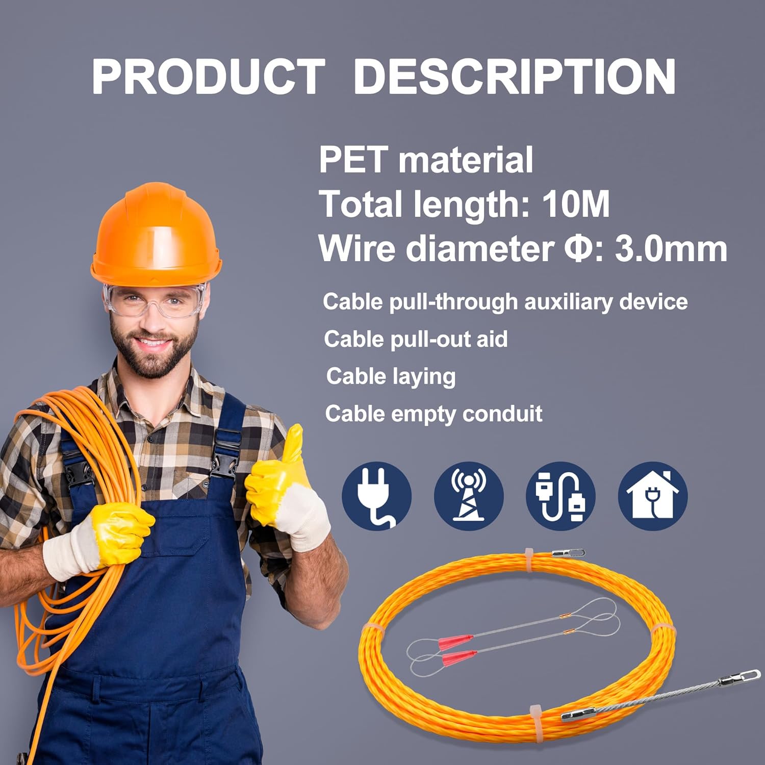 Detalle 2 de DZDSBB Sonda passacavi 10 m Φ3 mm