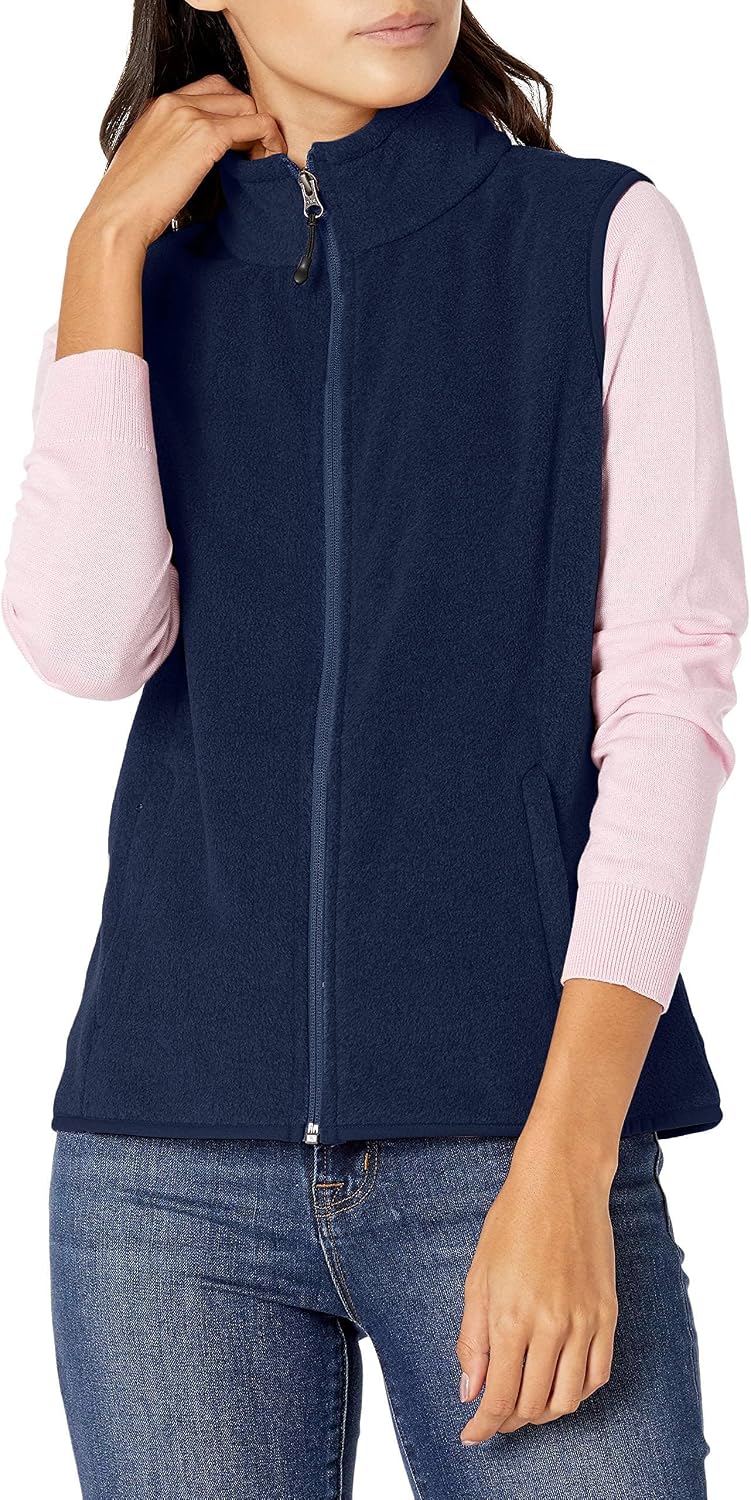 Detalle de Amazon Essentials Damen Fleece-Weste klassisch