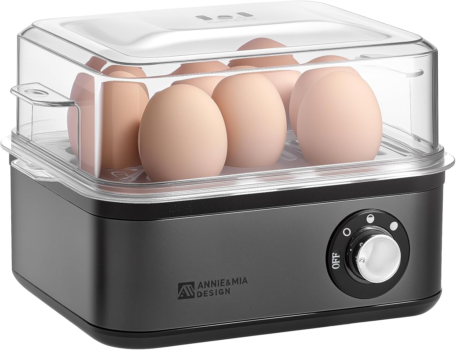 Annie & Mia Design Egg Cooker 8-Egg, 500W