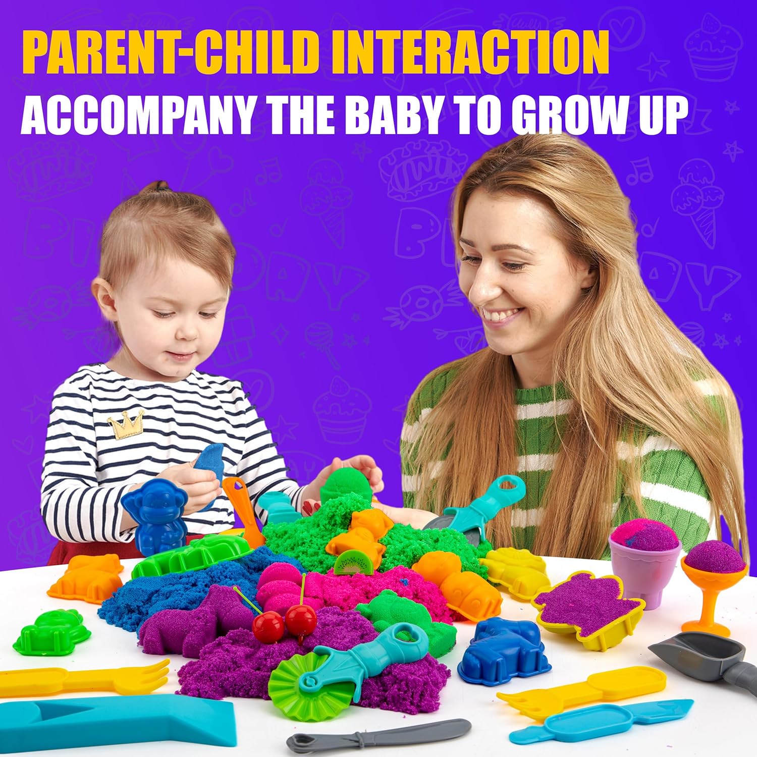 Thumbnail 4 de Asoxt Sensory Bin 43-piece sand play kit