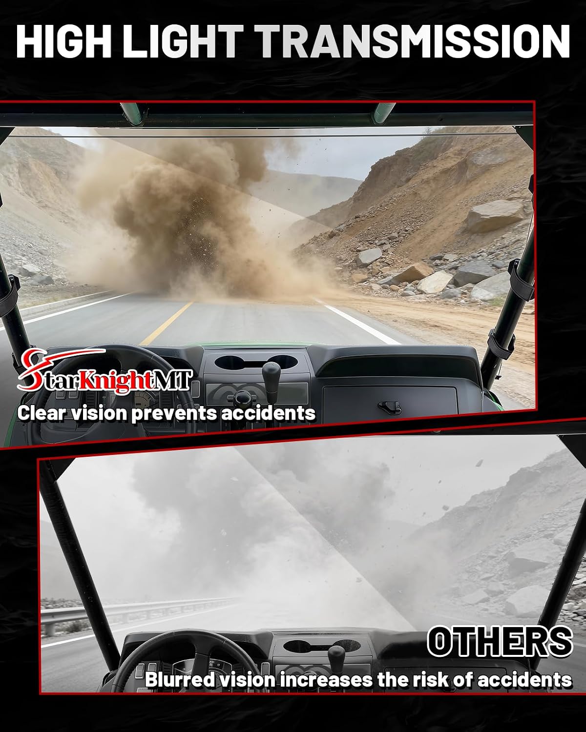 Thumbnail 6 de StarknightMT Gator Windshield Polycarbonate