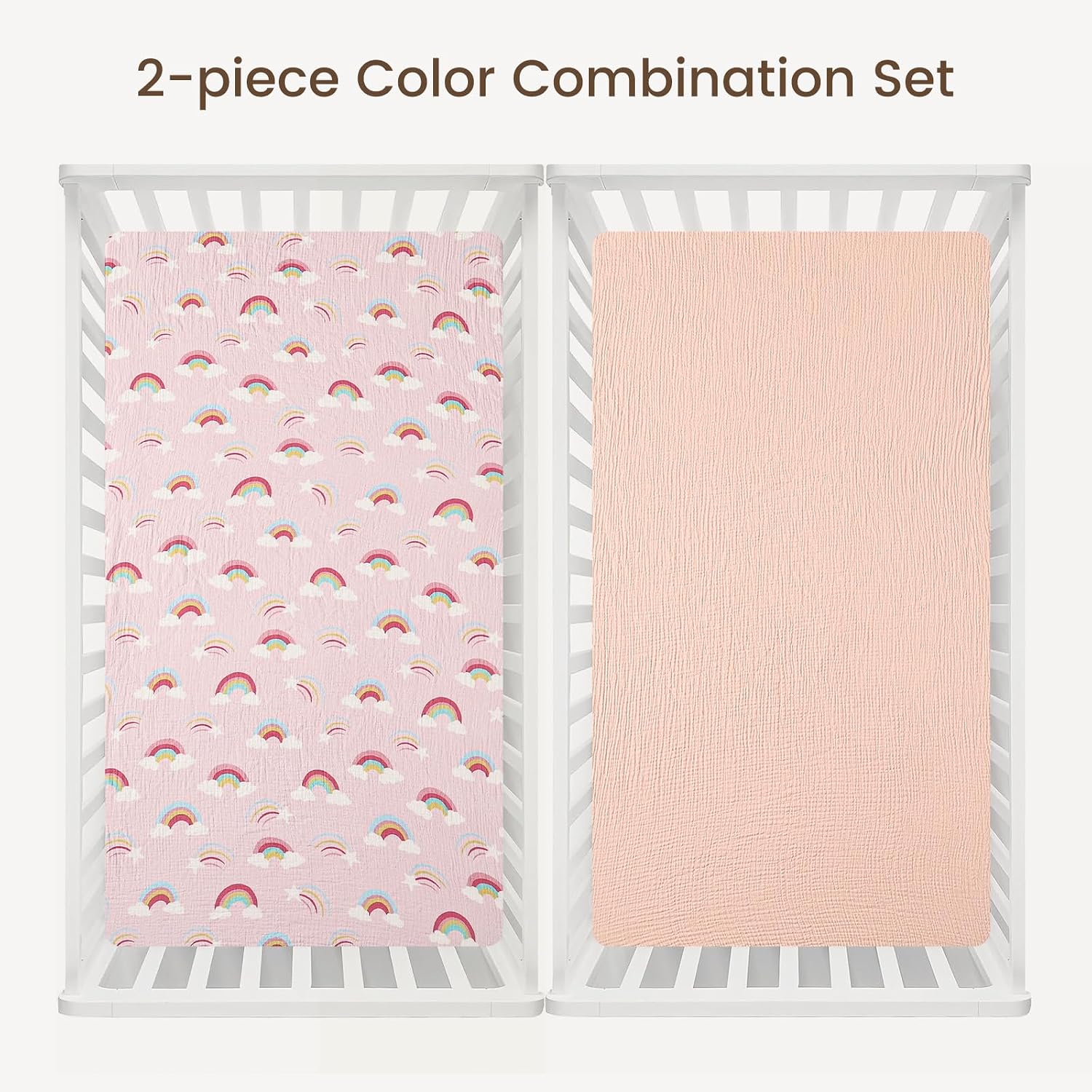 Thumbnail 5 de David's Kids Muslin Crib Sheets, 100% Cotton