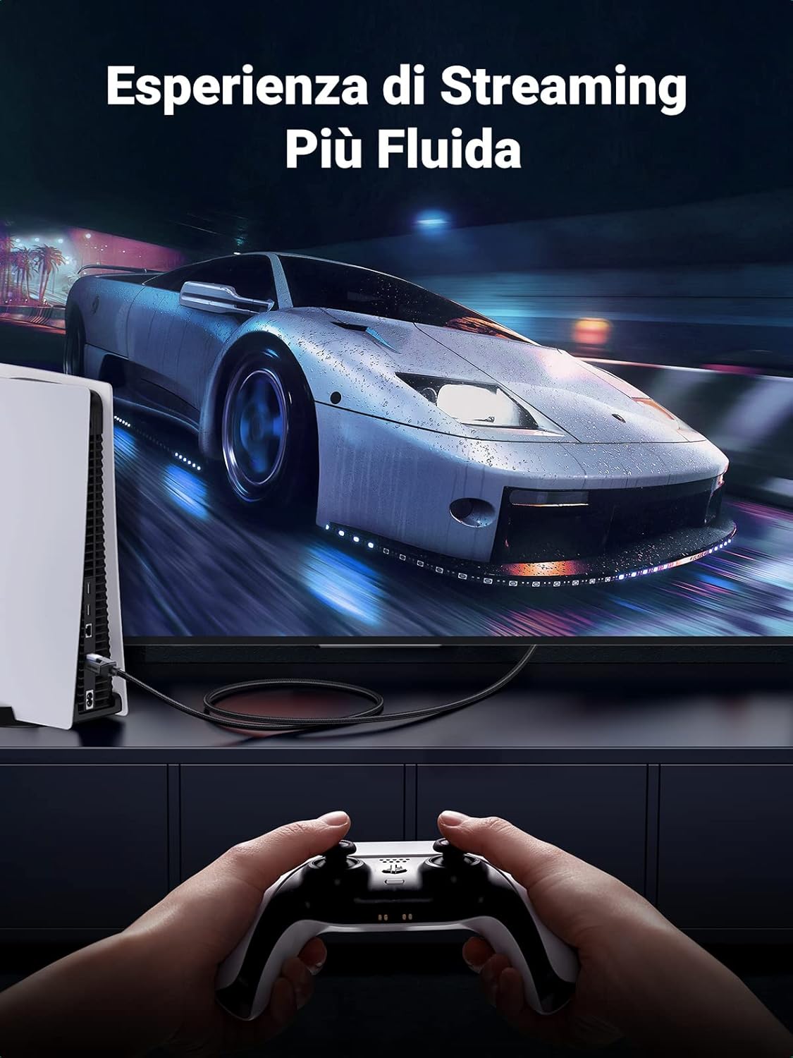 Thumbnail 2 de UGREEN Cavo Ethernet Cat 8 40 Gbps 1 m 📡