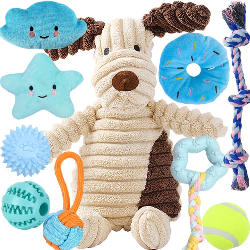 Detalle de Speedy Panther 10pcs dog chew toys set