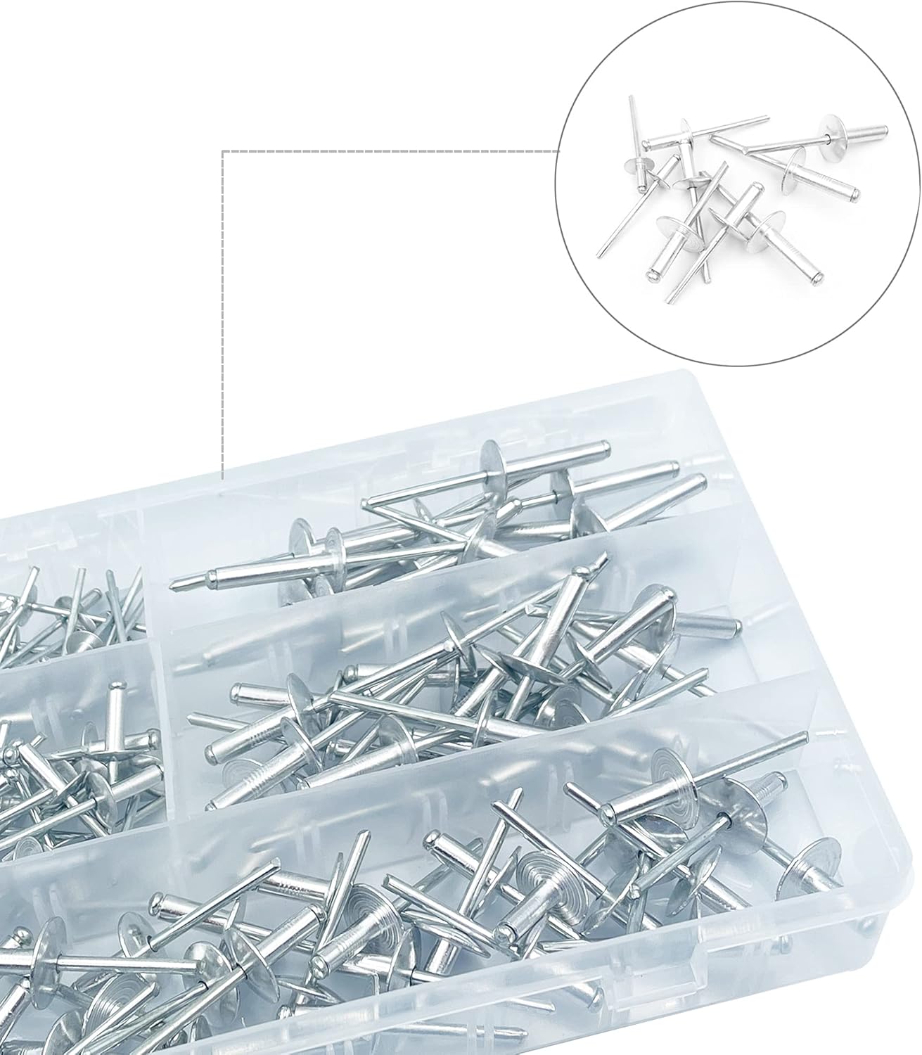 Detalle 2 de BESTYCHAO Aluminium Blindnieten Set 120 Stück